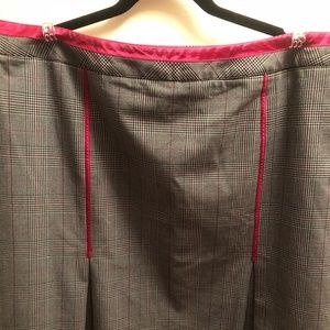 Black and Pink plaid skirt